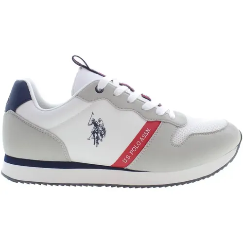 Weiße Kontrast-Sneaker Stilvoll Bequem - U.S. Polo Assn. - Modalova