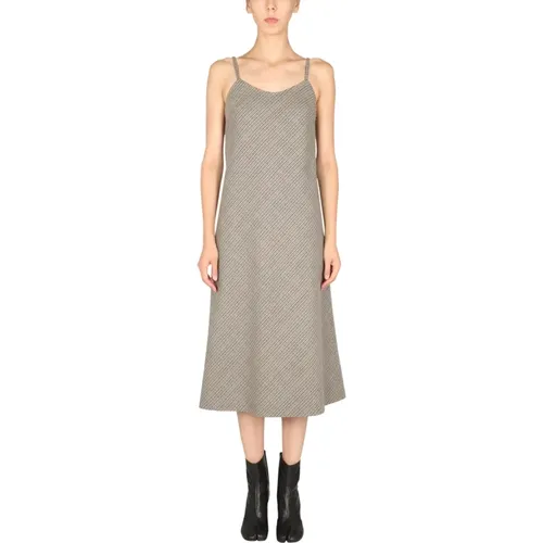 Dress With Pied DE Poule Pattern , female, Sizes: XS - Maison Margiela - Modalova