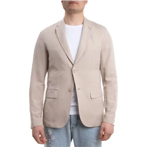 Linen Jacket , male, Sizes: S, L - Armani Exchange - Modalova
