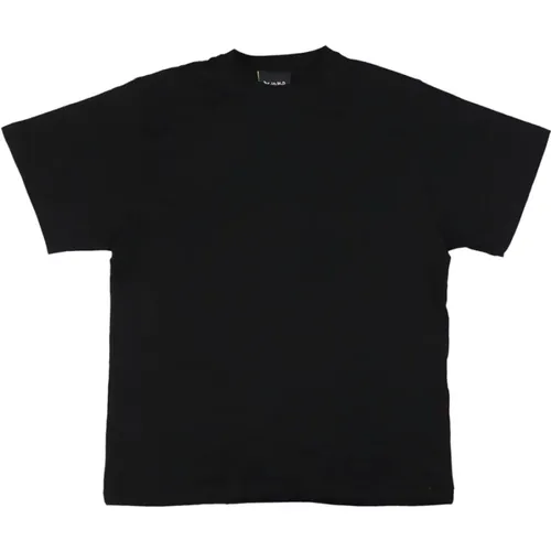 Short Sleeve T-shirt with Rhinestone Detail , female, Sizes: S, XS - Disclaimer - Modalova