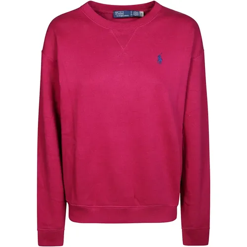 Basic Crewneck Sweatshirt , Damen, Größe: M - Ralph Lauren - Modalova