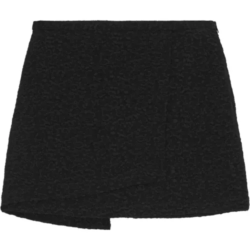 Textured Mini Skirt , female, Sizes: M, S - Ganni - Modalova