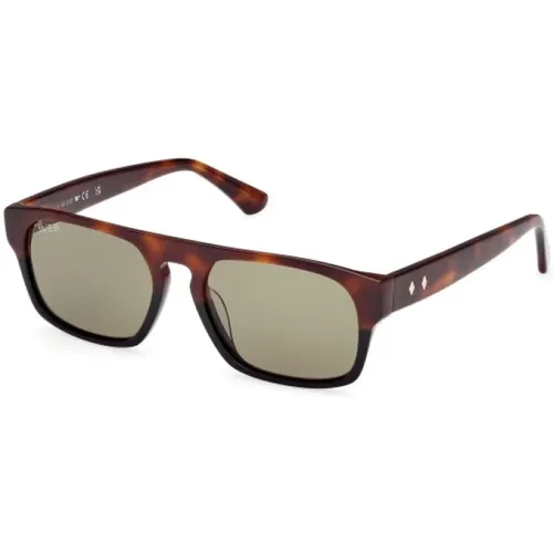 Square Havana Sunglasses , unisex, Sizes: ONE SIZE - WEB Eyewear - Modalova