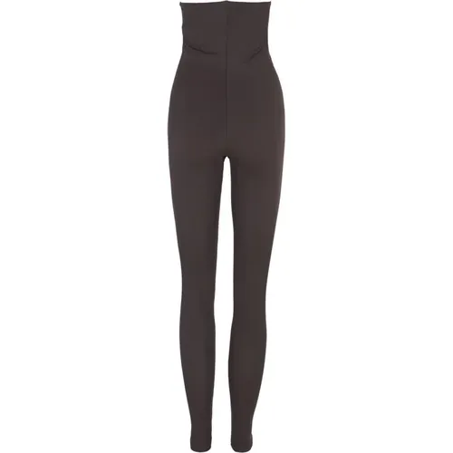 High-Waist Stretch Cupro Leggings - Cortana - Modalova