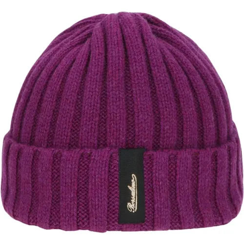 Weiche Cashmere Rippstrick Beanie Mütze - Borsalino - Modalova