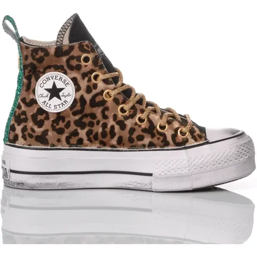 Handgefertigte Schwarze Sneakers für Frauen , Damen, Größe: 41 EU - Converse - Modalova