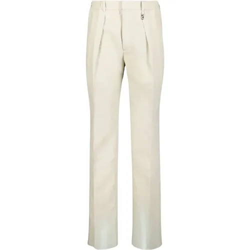 Elastic Waist Straight-Leg Trousers , male, Sizes: XL - Fendi - Modalova