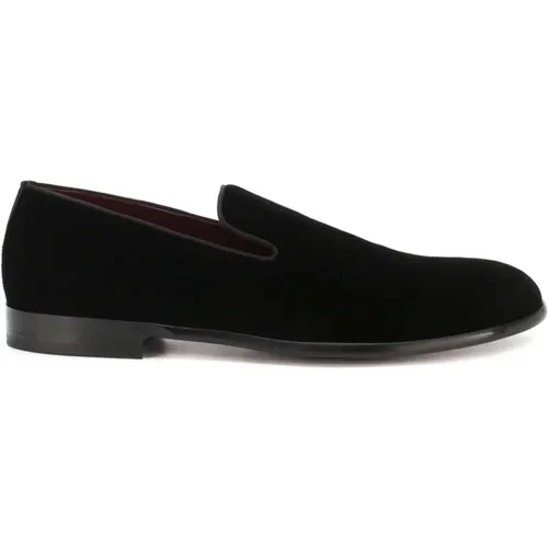 Velvet Loafers Aw22 , male, Sizes: 6 UK - Dolce & Gabbana - Modalova