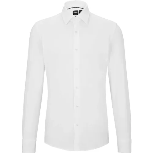 Slim Fit Boss Shirt with Moisture Control , male, Sizes: 4XL - Hugo Boss - Modalova