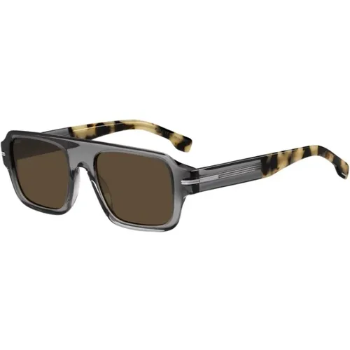 Chic Brown Sunglasses for Women , female, Sizes: 53 MM - Hugo Boss - Modalova