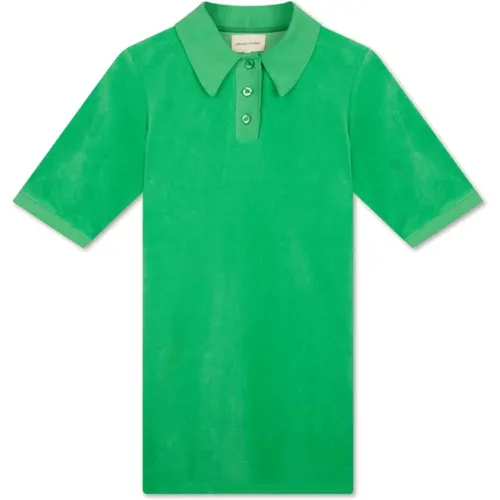 Grünes T-Shirt Mini Kleid , Damen, Größe: M - Loulou Studio - Modalova