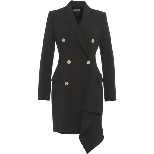 Double-breasted Blazer Coat Dress , female, Sizes: L, S, 2XL, M, XL - Elisabetta Franchi - Modalova