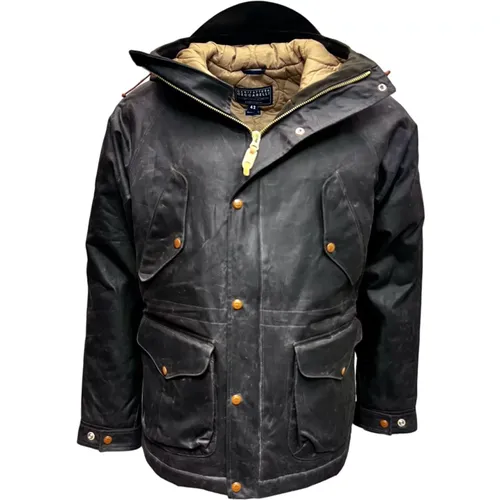 Waxed Fisherman Parka in , male, Sizes: XL, L - Manifattura Ceccarelli - Modalova