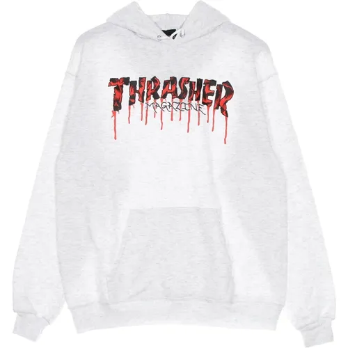 Blutstropfen Hoodie Ash Thrasher - Thrasher - Modalova