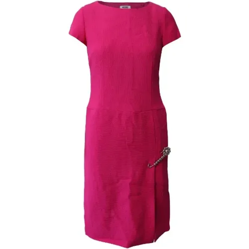 Pre-owned Wool dresses , female, Sizes: M - Moschino Pre-Owned - Modalova