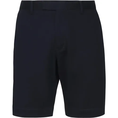 Navy Cotton Shorts Zip Button Closure , male, Sizes: W32, W34, W36, W33, W31, W38 - Polo Ralph Lauren - Modalova