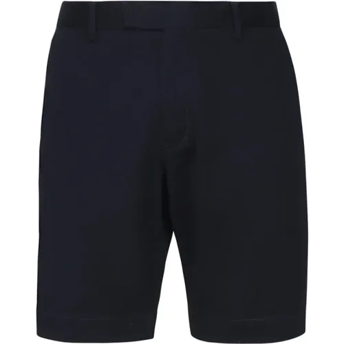 Navy Cotton Shorts Zip Button Closure , male, Sizes: W38 - Polo Ralph Lauren - Modalova