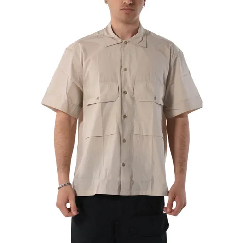 Baumwollhemd mit Knopfleiste , Herren, Größe: XL - Ten C - Modalova
