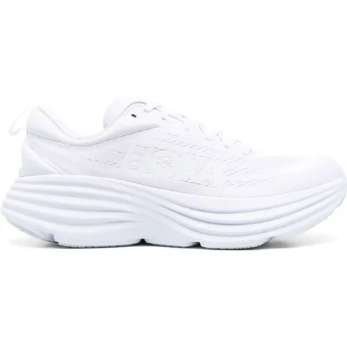 Bondi 8 Lace-Up Sneakers , male, Sizes: 9 UK - Hoka One One - Modalova