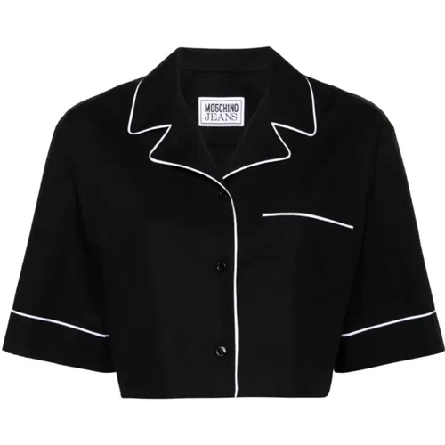Schwarze Hemden für Männer , Damen, Größe: XS - Moschino - Modalova