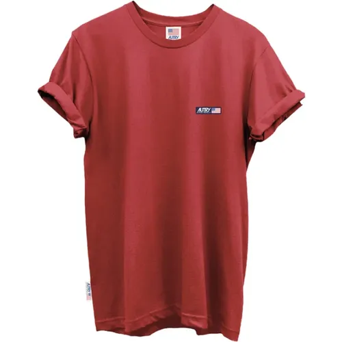 Tsim401R Rotes Herren T-Shirt , Herren, Größe: M - Autry - Modalova