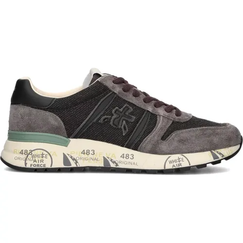 Mens Low Sneakers Lander Grey , male, Sizes: 9 UK - Premiata - Modalova