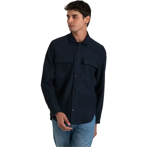 Casual Overshirt mit Polyester-Mix , Herren, Größe: 2XL - drykorn - Modalova