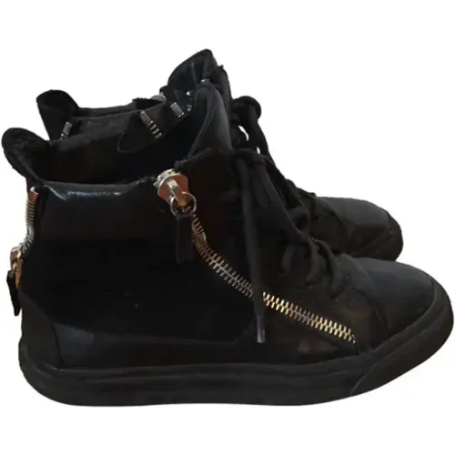 Pre-owned Leather boots , female, Sizes: 3 1/2 UK - Giuseppe Zanotti Pre-owned - Modalova