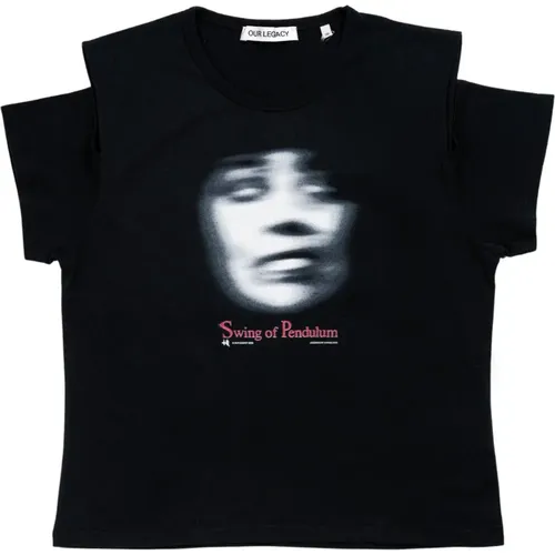 Punk T-shirt in cotone in nero , female, Sizes: L, M - Our Legacy - Modalova