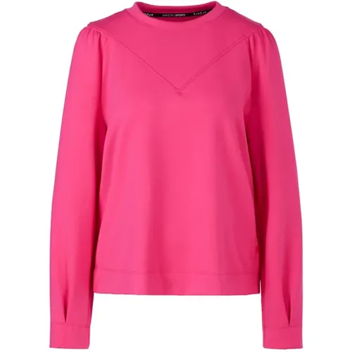 Chicer Jersey-Sweatshirt mit Schulterdetail , Damen, Größe: L - Marc Cain - Modalova