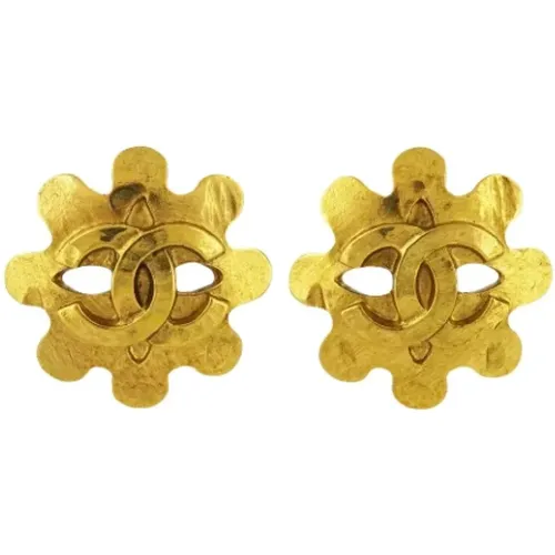 Pre-owned Metal earrings , female, Sizes: ONE SIZE - Chanel Vintage - Modalova