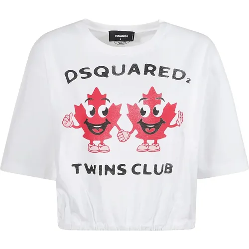 T-Shirts und Polos mit Logo-Print - Dsquared2 - Modalova