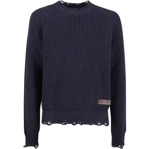 Stylish Pullover Sweater for Men , male, Sizes: L, M - Dsquared2 - Modalova