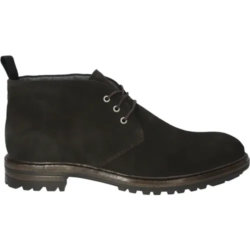 Minimalistische Wildleder Wüstenstiefel , Herren, Größe: 42 EU - Blackstone - Modalova