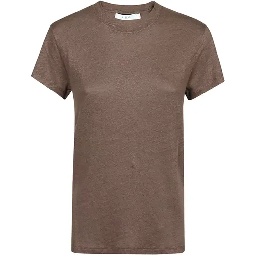 Braunes Drittes T-Shirt,Fushia Third T-Shirt,Hellbeige Drittes T-Shirt - IRO - Modalova