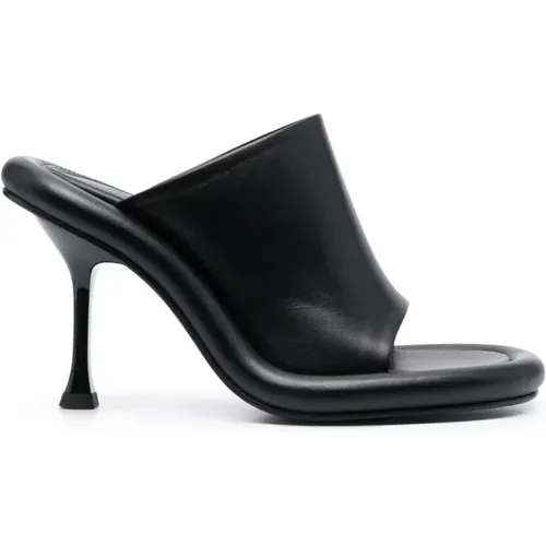 Leather Bumper-Tube 100mm Heeled Mules , female, Sizes: 5 UK, 4 UK, 6 UK - JW Anderson - Modalova