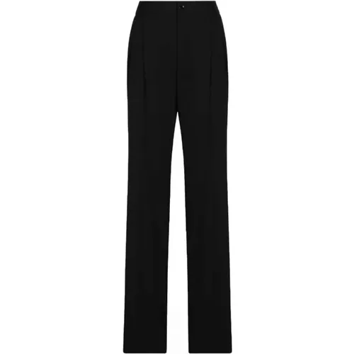High-Waisted Trousers , female, Sizes: M, S, XS - Dolce & Gabbana - Modalova