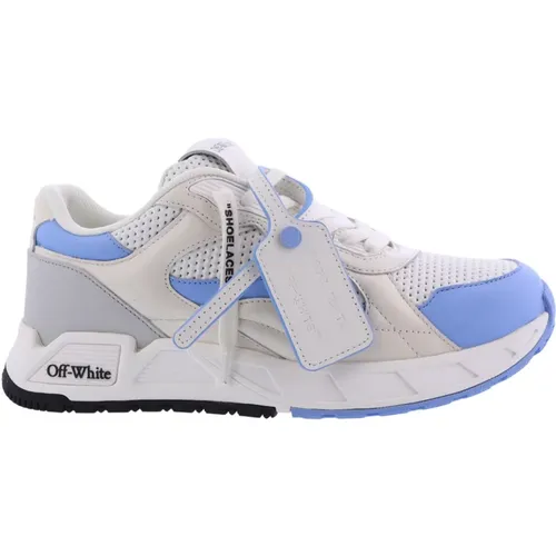 Womens Kick Sneaker White/Blue , female, Sizes: 3 UK - Off White - Modalova