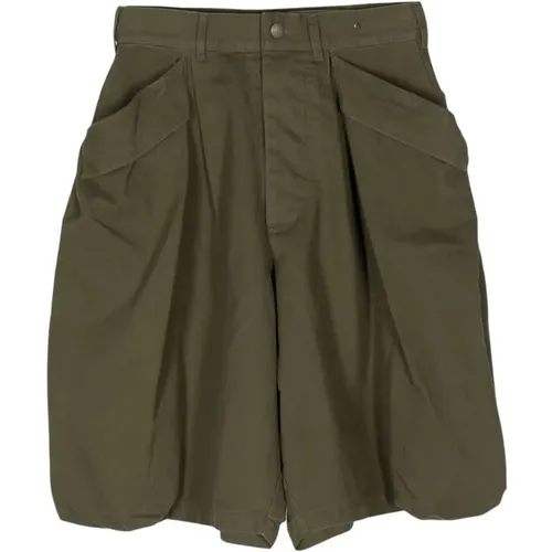 Olive Herringbone Multipocket Short , female, Sizes: W25 - R13 - Modalova