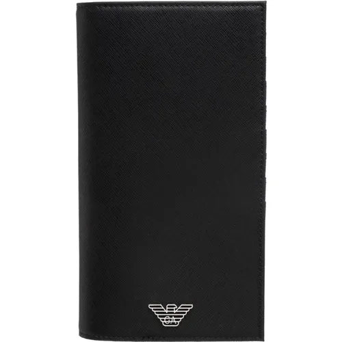 Classic Wallet with Logo and Card Slots , male, Sizes: ONE SIZE - Emporio Armani - Modalova