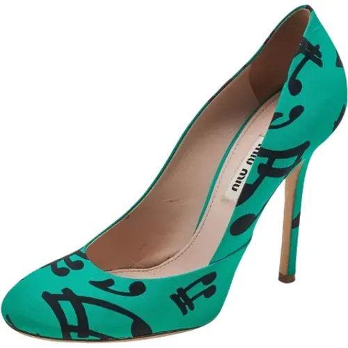 Pre-owned Fabric heels , female, Sizes: 4 UK - Miu Miu Pre-owned - Modalova