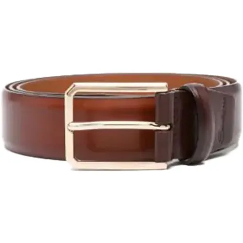 Schickes Leather Belt Santoni - Santoni - Modalova