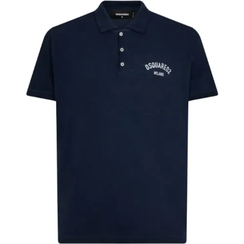 Logo Print Polo T-shirts , Herren, Größe: 2XL - Dsquared2 - Modalova