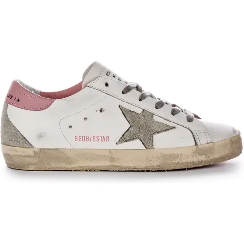 White Pink Super Star Trainers Women , female, Sizes: 4 UK - Golden Goose - Modalova