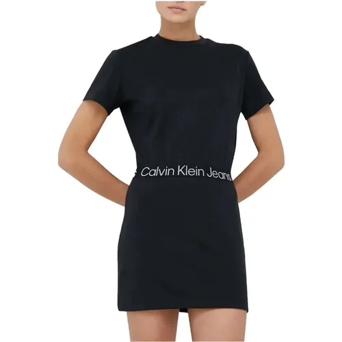 Stylish Logo Dress , female, Sizes: S - Calvin Klein - Modalova