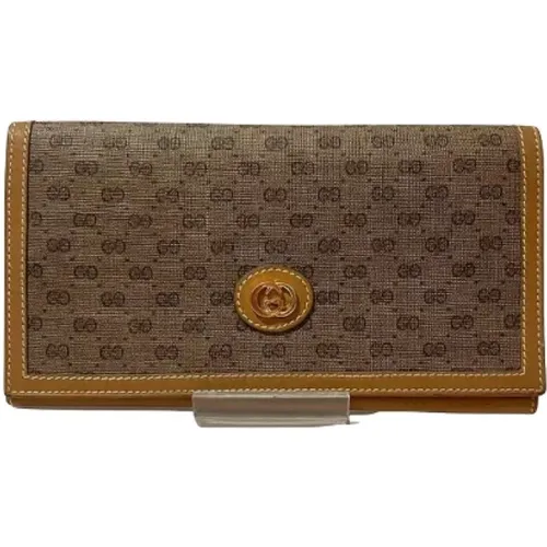 Pre-owned Canvas wallets , female, Sizes: ONE SIZE - Gucci Vintage - Modalova