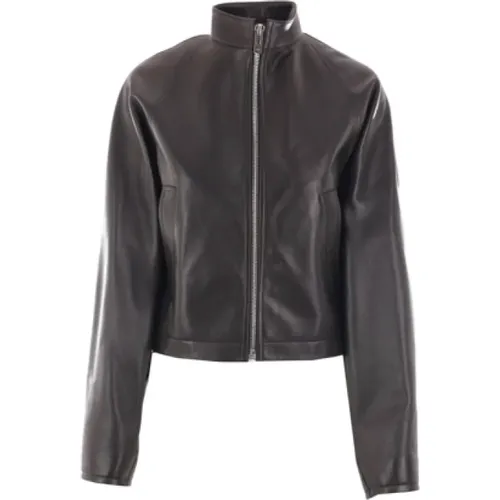 Leather Biker Jacket , female, Sizes: S - Alaïa - Modalova