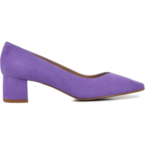 Lila Wildleder Pumps , Damen, Größe: 39 EU - Nalini - Modalova