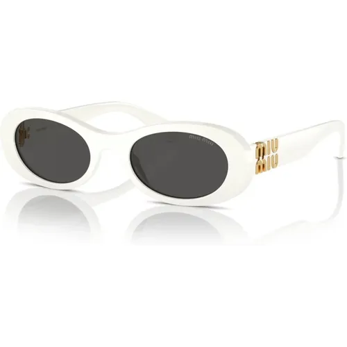 Dark Grey Sunglasses SMU 06Zs , female, Sizes: 50 MM - Miu Miu - Modalova