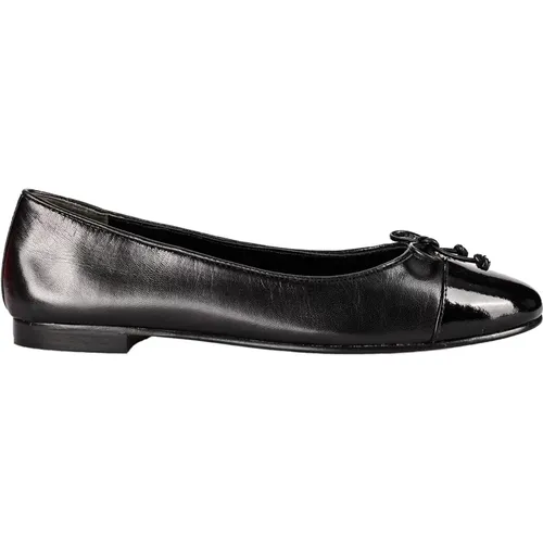 Leather Ballerina Shoes , female, Sizes: 3 UK - TORY BURCH - Modalova